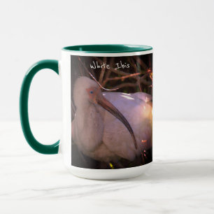 White Ibis Bird Photo Mugg