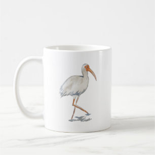 White Ibis Coastal Beach Bird Mugg