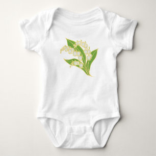 White Infant Creeper: Lily of the Valley T Shirt