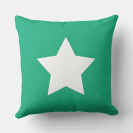 White Initials trendy vibrant summer decor Kudde