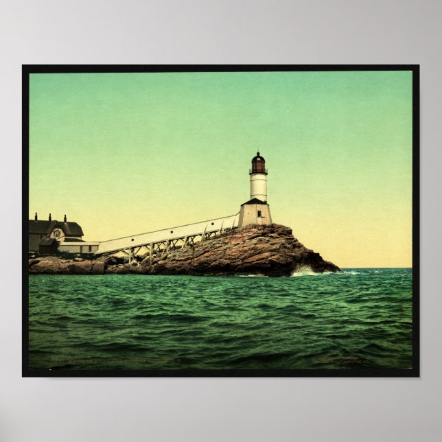 White Island Lighthouse, Isles of Shoals, N.H. Poster (Framsidan)