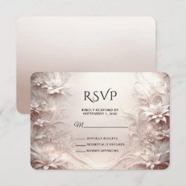 White Ivory Blommigt OSA kort
