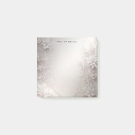 White Ivory Blommigt Post it Notes Post-it Block