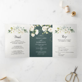White Ivory Cream Ro Blommigt Botaniska Bröllop T