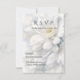 White Ivory Quiet Luxury Romantic Elegant Wedding OSA Kort