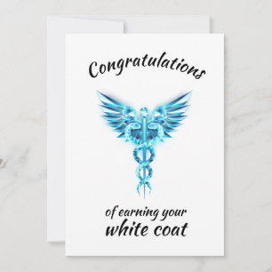 White Jacka Ceremony Crystal Medical Inbjudningar