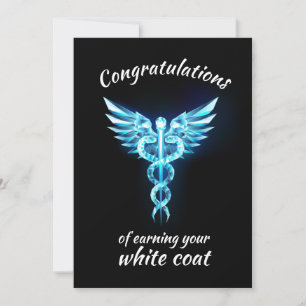 White Jacka Ceremony Crystal Medical Inbjudningar