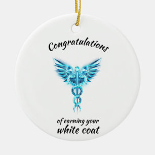 White Jacka Ceremony Crystal Medical Julgransprydnad Keramik