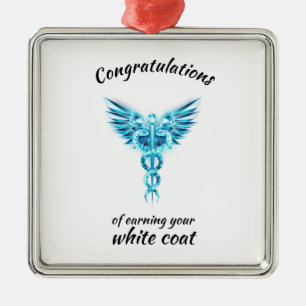 White Jacka Ceremony Crystal Medical Julgransprydnad Metall