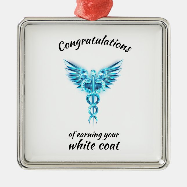 White Jacka Ceremony Crystal Medical Julgransprydnad Metall (Framsidan)