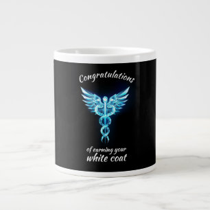 White Jacka Ceremony Crystal Medical Jumbo Mugg