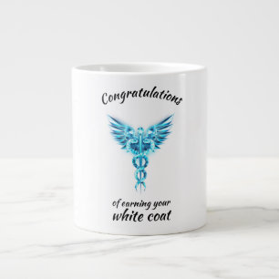 White Jacka Ceremony Crystal Medical Jumbo Mugg