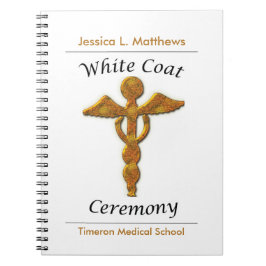 White Jacka Ceremony Guld Medical, Anpassningsbar  Anteckningsbok