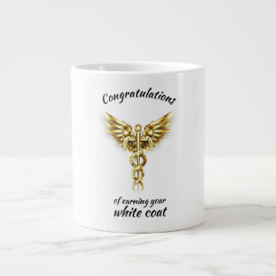 White Jacka Ceremony Guld Medical Jumbo Mugg