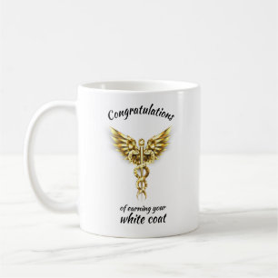 White Jacka Ceremony Guld Medical Kaffemugg
