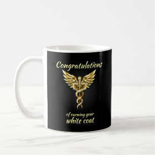 White Jacka Ceremony Guld Medical Kaffemugg