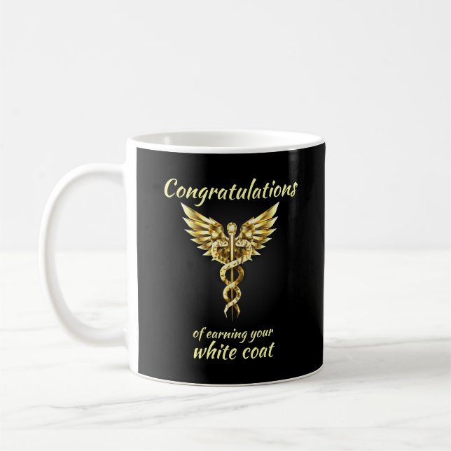 White Jacka Ceremony Guld Medical Kaffemugg (Vänster)