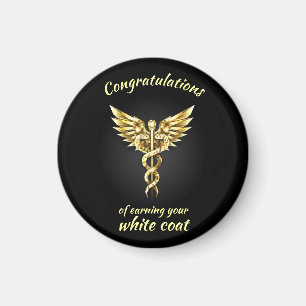 White Jacka Ceremony Guld Medical Magnet