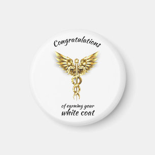 White Jacka Ceremony Guld Medical Magnet