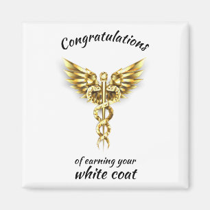 White Jacka Ceremony Guld Medical Magnet