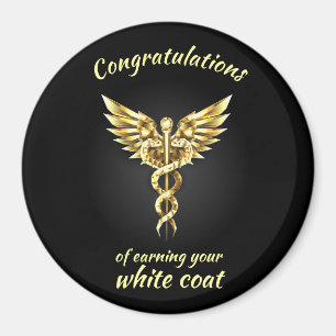 White Jacka Ceremony Guld Medical Magnet