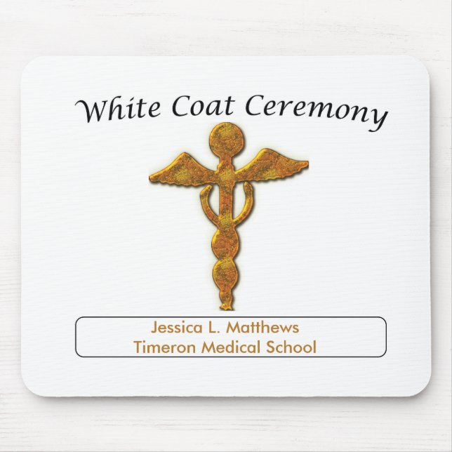 White Jacka Ceremony Guld Medical, Mousepad Musmatta (Framsidan)