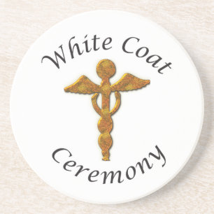 White Jacka Ceremony Guld Medical, rundgåvor Underlägg Sandsten
