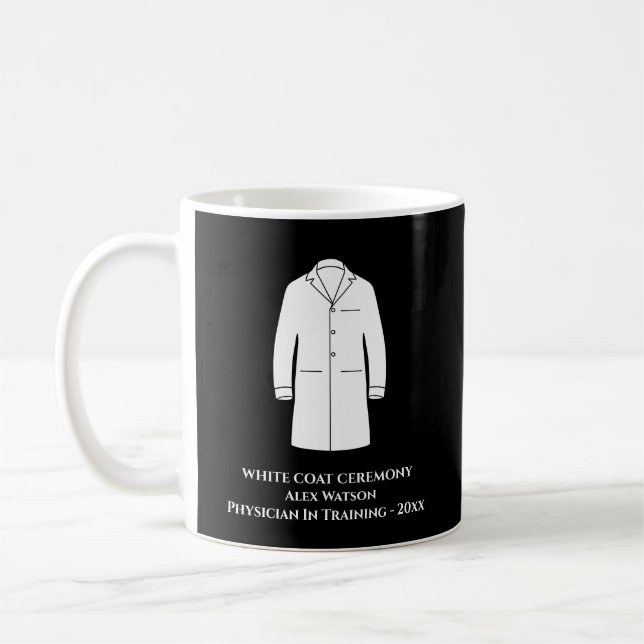 White Jacka Ceremony Keepsak Physician Doktor Kaffemugg (Vänster)