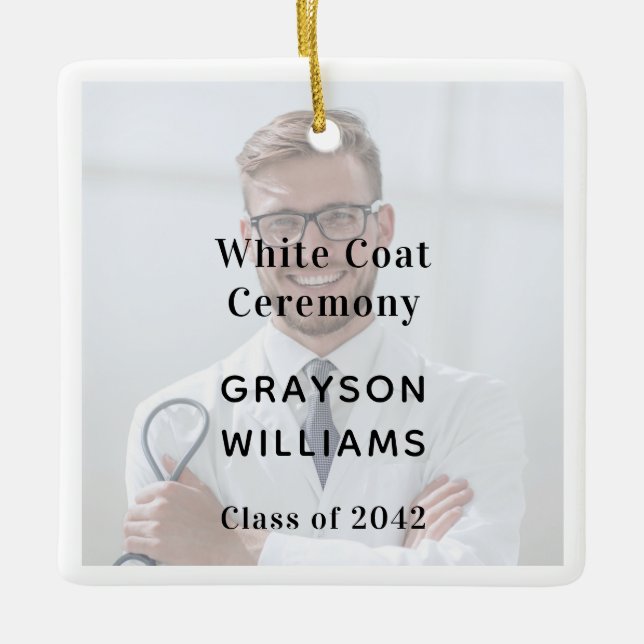 White Jacka Ceremony Medical Ornament (Framsida)