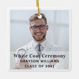 White Jacka Ceremony Medical Photo Ornament