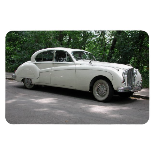 White Jaguar Mark IX Magnet (Horisontell)