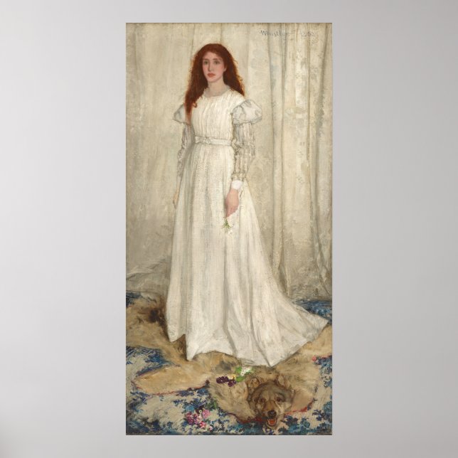 White - James McNeill Whistler Fine Art Poster (Framsidan)