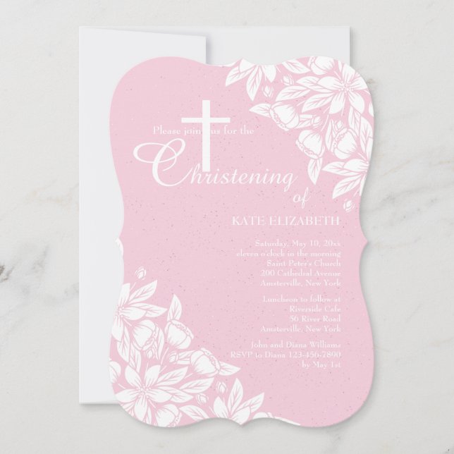 White Jasmine-inbjudan Inbjudningar (Framsida)