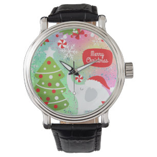 White jul Elephant Armbandsur