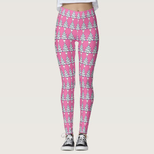 White Julgran Leggings