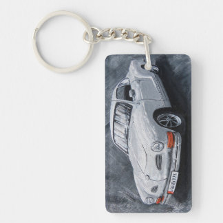 White Karmann Ghia Keychain
