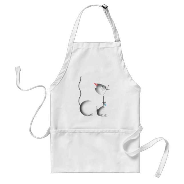 White Kattunge Apron Förkläde (Framsidan)