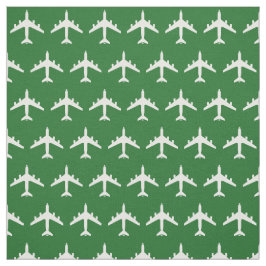 White KC-135 Refueling Jet Airplane on Grönt Tyg