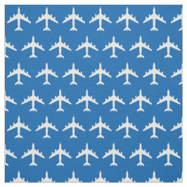 White KC-135 Refueling Jet-flygplan på Blue Fabric Tyg