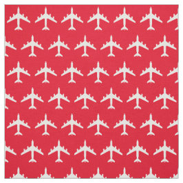 White KC-135 Refueling Jet-flygplan på Red Fabric Tyg