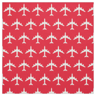 White KC-135 Refueling Jet-flygplan på Red Fabric Tyg