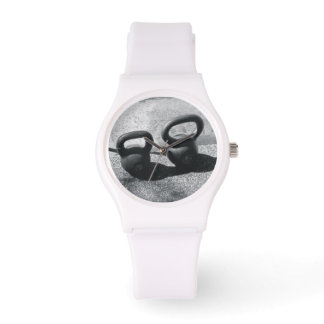 White Kettlebell Watch Armbandsur