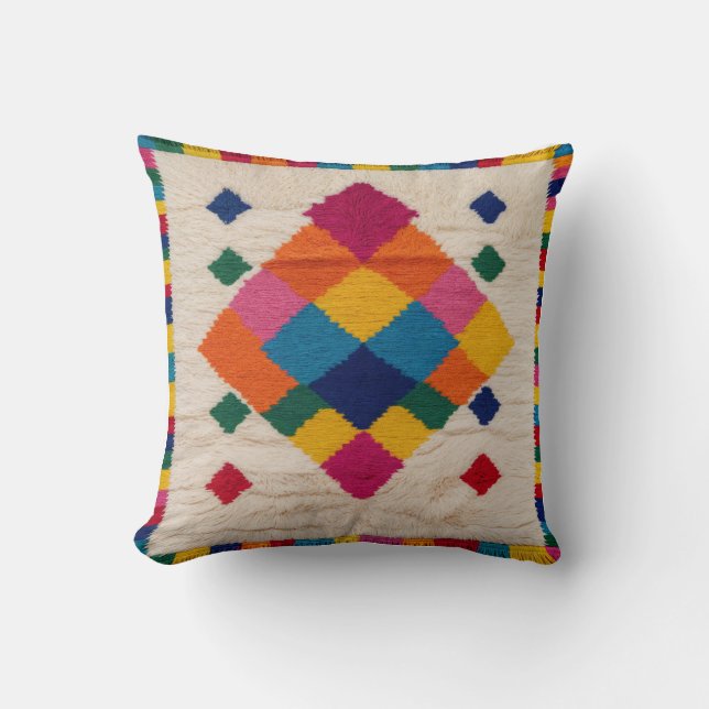 White Kilim Pillows: The Art of Oriental Elegance Kudde (Framsida)