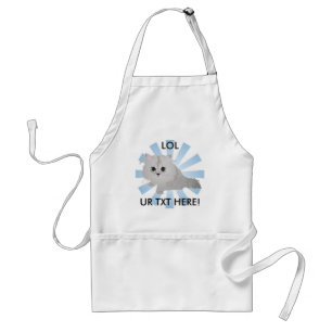 White Kitten Apron Förkläde