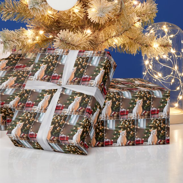 White Kitten av Julgran Presentpapper (Helgdagar)