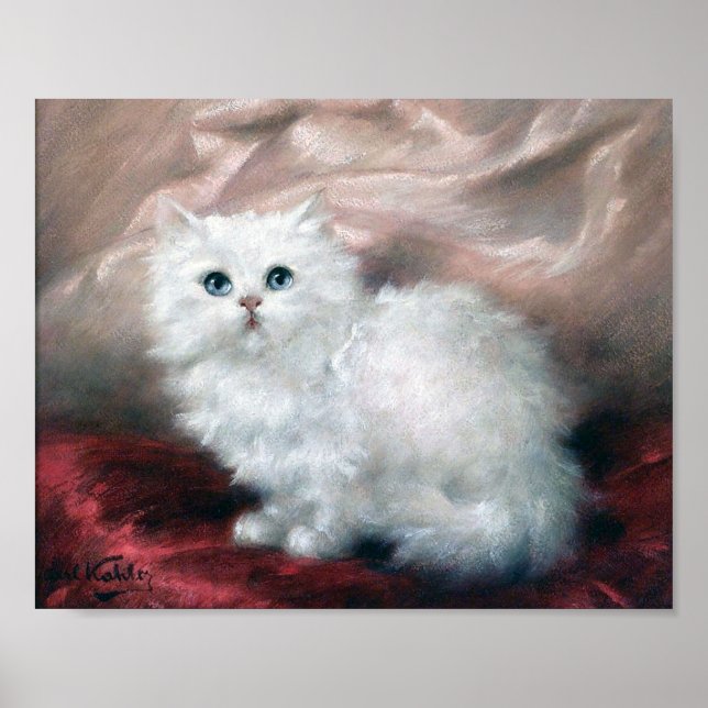 White Kitten, Carl Kahler Poster (Framsidan)