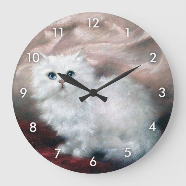 White Kitten, Carl Kahler Stor Klocka (Framsida)