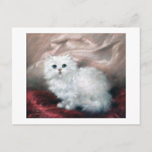 White Kitten, Carl Kahler Vykort