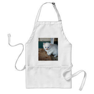 White Kitten Förkläde