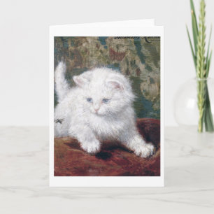 White Kitten, Henriette Ronner-Knip Kort